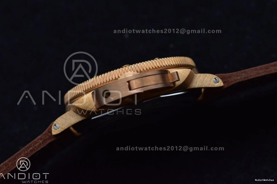 and on Strap 995 V Brown Brown Best P.9010 VSF Clone Bezel Bronzo PAM968 Calfskin Ceramic Dial Edition SunProtective 1:1 0429